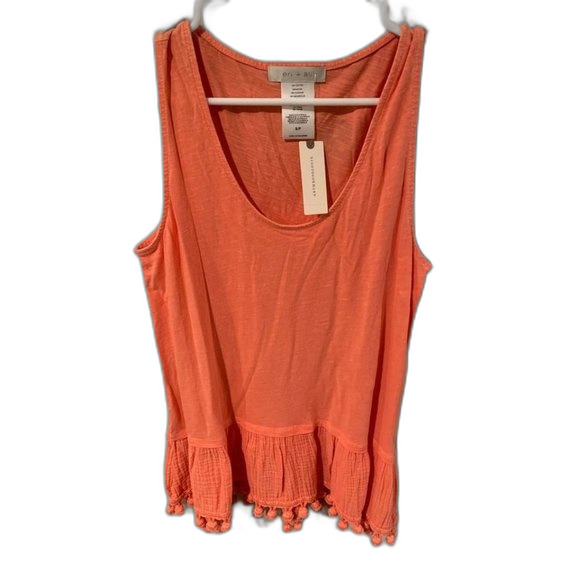 Anthropologie Eri + Ali Tasseled Tank NWT Small - Picture 1 of 4
